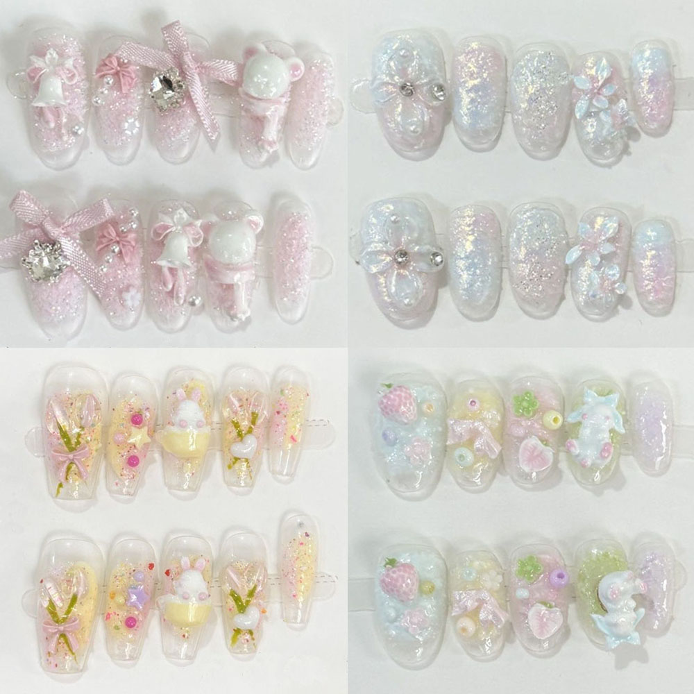 Nail Art Love - Cute Sweet Girlish Style Glitter 3D