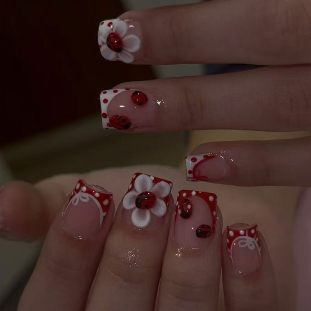 Nail Art Quotes - 24 Pieces Per Set. Rectangular 3D