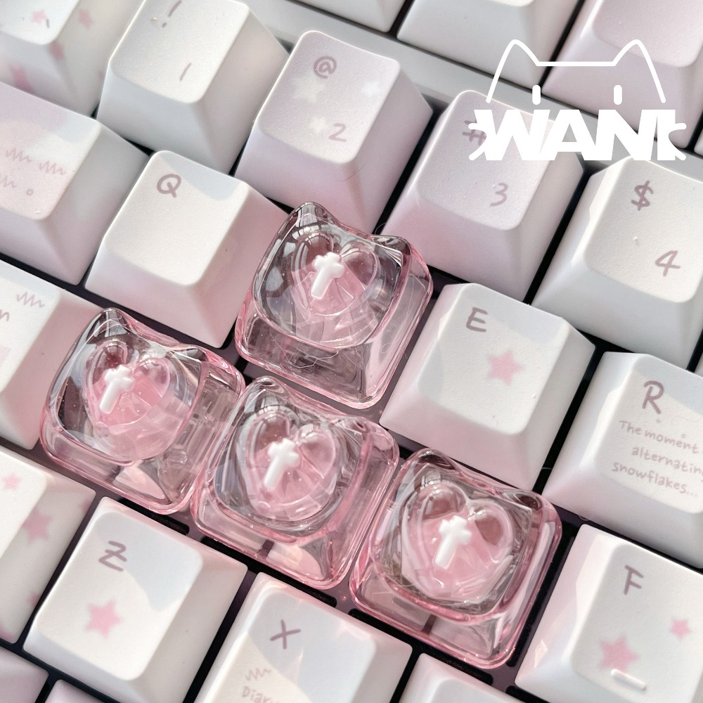 Nail Art Love - Love Cute Keycaps Transparent Key Cap