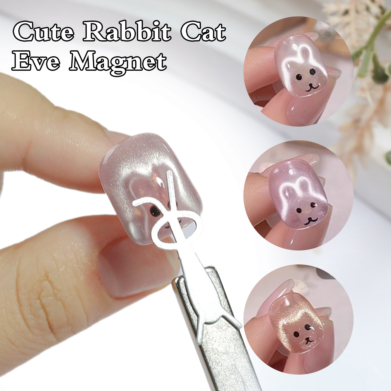 1/4Pcs Rabbit Bear Heart Shape - Nail Gel Polish Set recension och pris