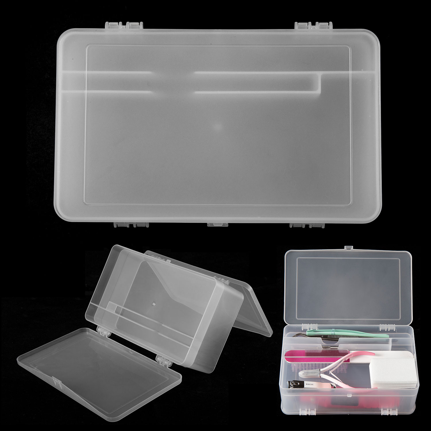 Dual-Open 2-Tier Super Capacit - Nail Art Sch recension och pris