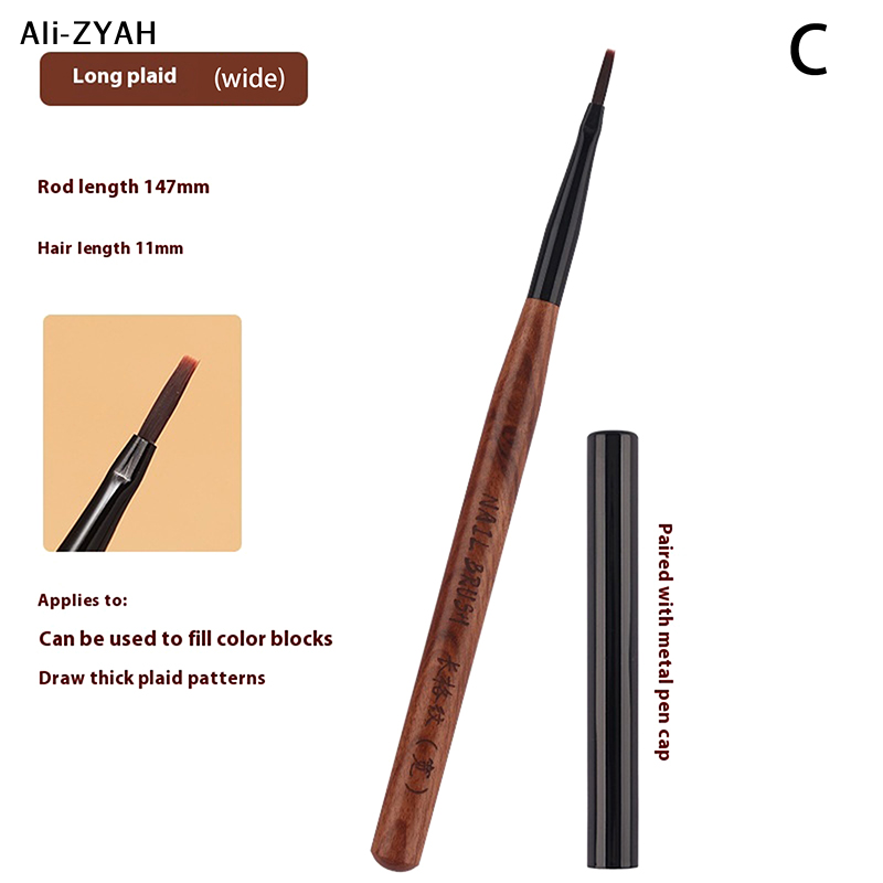 【ZYH】1/3Pcs Nail Art Liner Bru - Nail Art Brush Set recension och pris