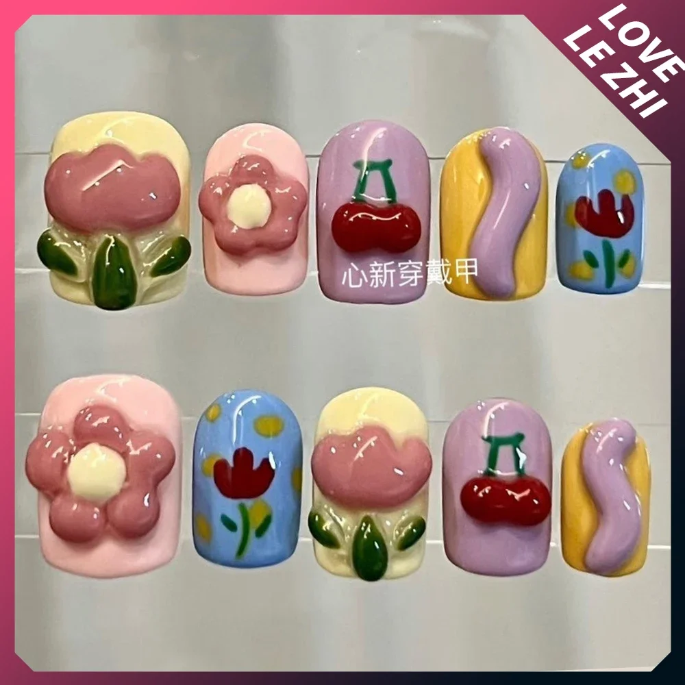 10Pcs Diy Creativity Funny Mas - Nail Art Love recension och pris