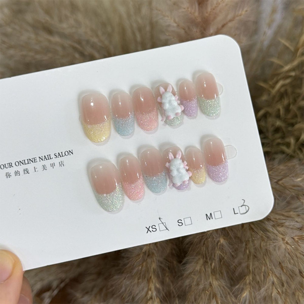 Cute Sweet Girlish Style Glitt - Nail Art Love recension och pris