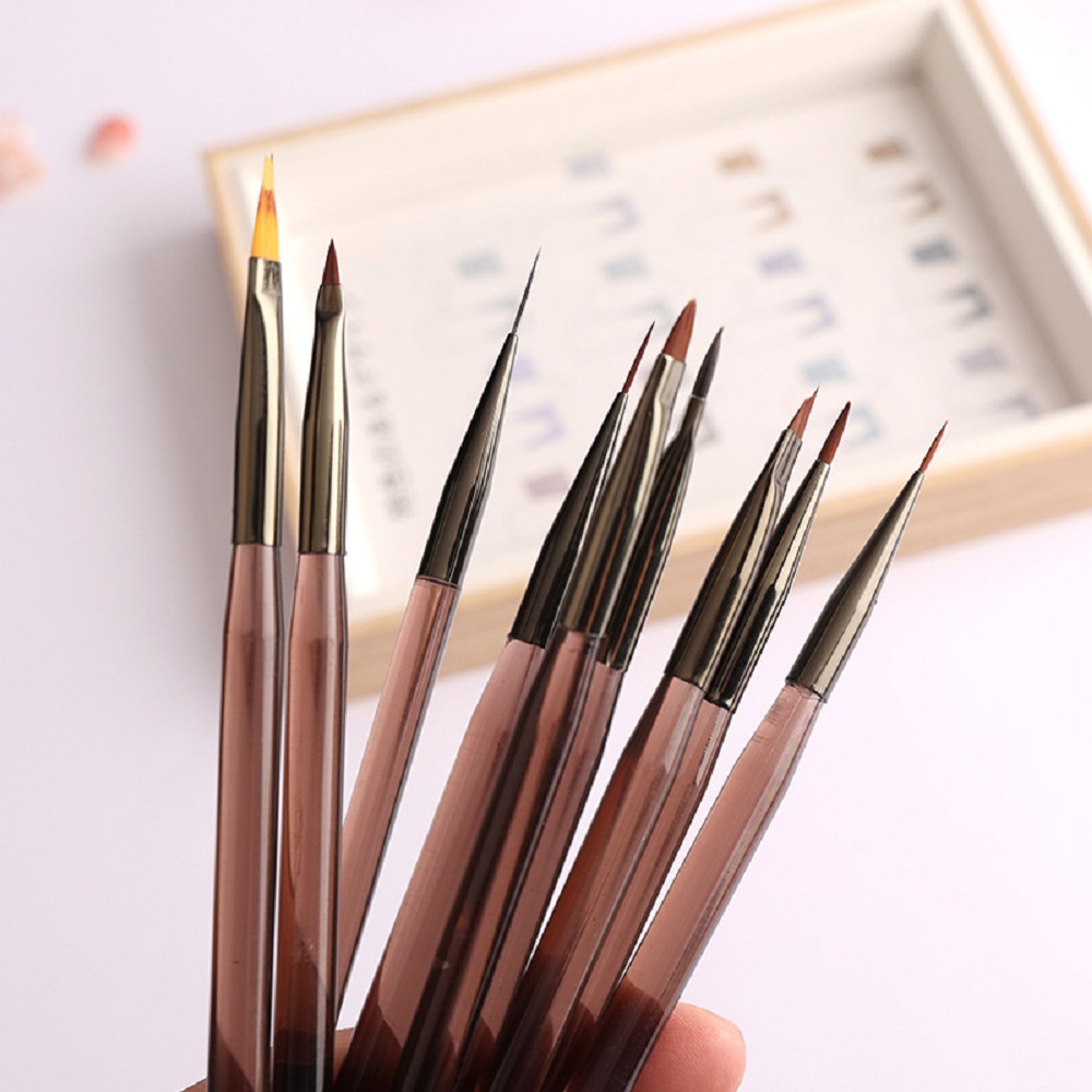 9Pcs Multi Head Nail Art Brush - Nail Art Brush Set recension och pris