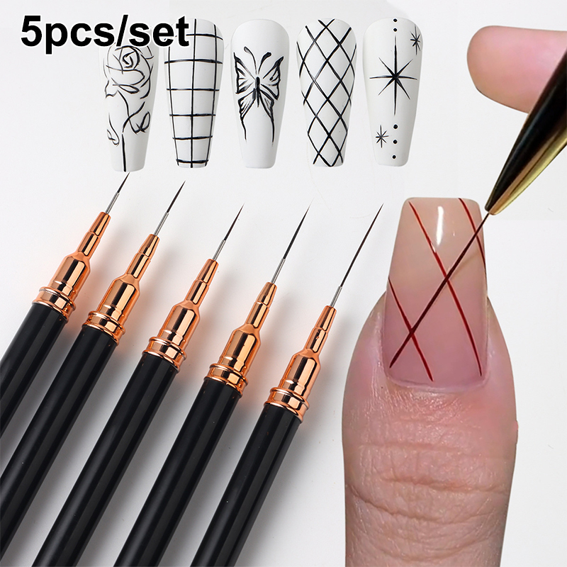 Z. 5Pcs/Set Professional Nail  - Nail Art Brush Set recension och pris
