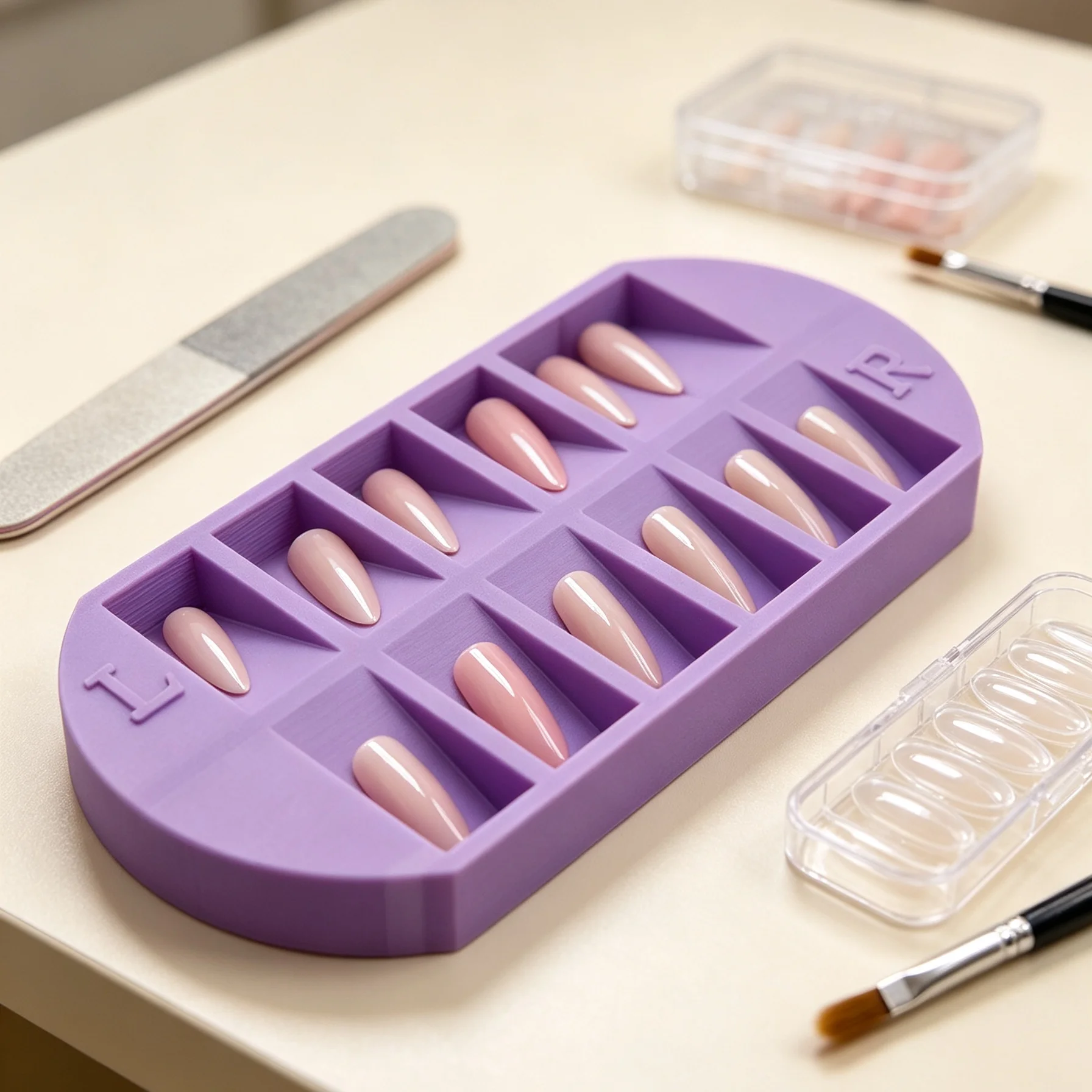 8-Grids Nail Tip Storage Tray  - Nail Art Quotes recension och pris