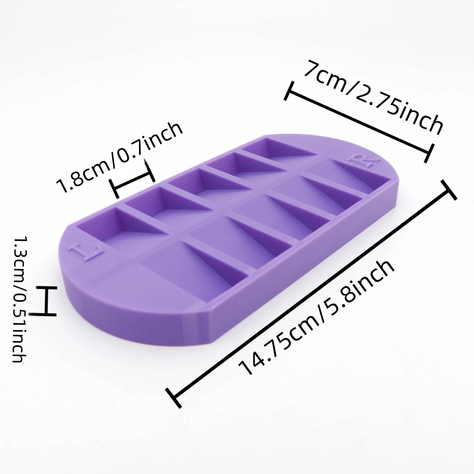 8-Grids Nail Tip Storage Tray  - Nail Art Quotes recension och pris
