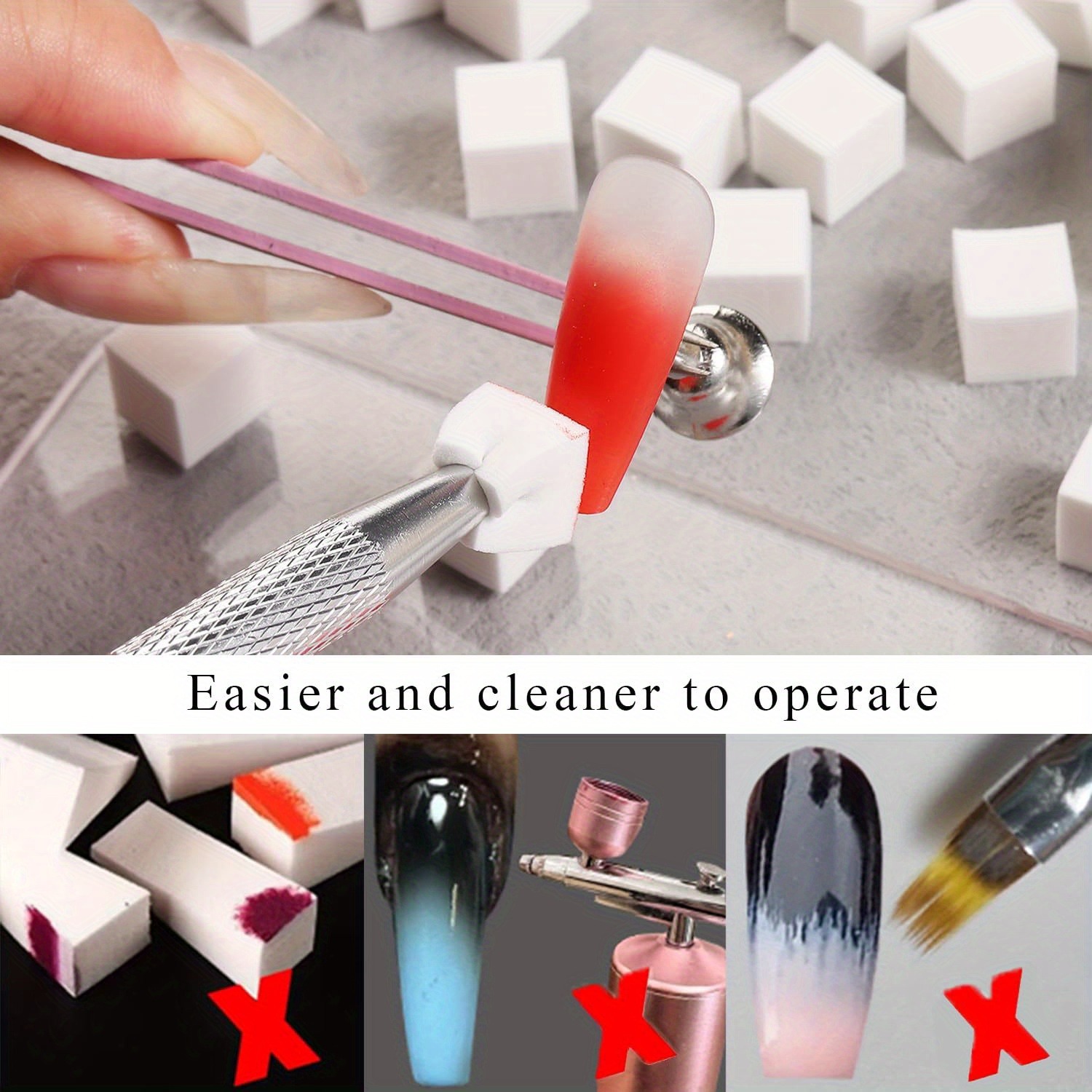 1/50/100Pcs Square Nail Art Sp - Nail Gel Polish Set recension och pris