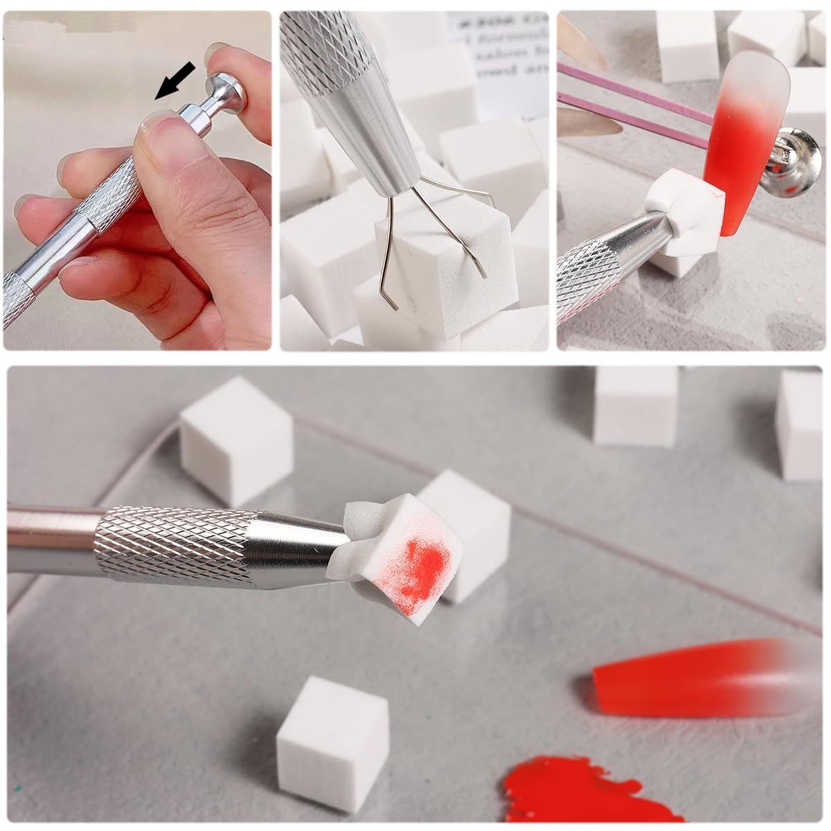 1/50/100Pcs Square Nail Art Sp - Nail Gel Polish Set recension och pris