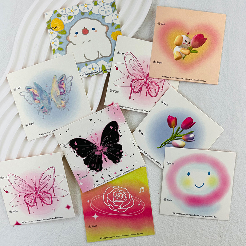 50Pcs 6.5x6.5cm 8x8cm Press On - Nail Art Quotes recension och pris