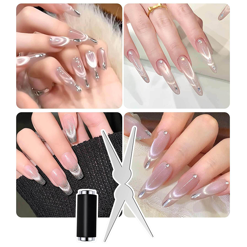 French Cat Eye Nail Magnet Dou - Nail Gel Polish Set recension och pris