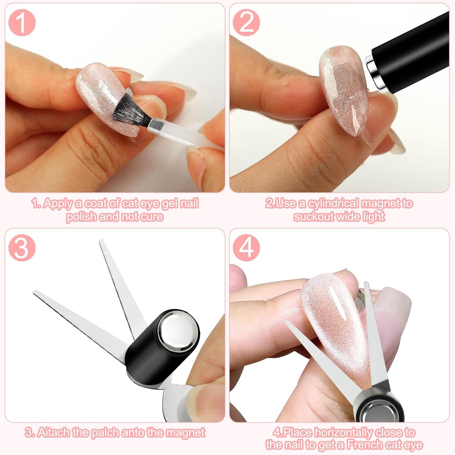 Double Headed Nails Magnet Fre - Nail Gel Polish Set recension och pris