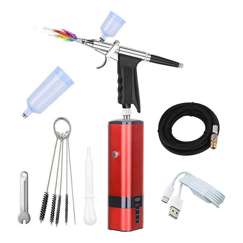 ABLU-Cordless Airbrush Set Wit - Nail Art Brush Set recension och pris