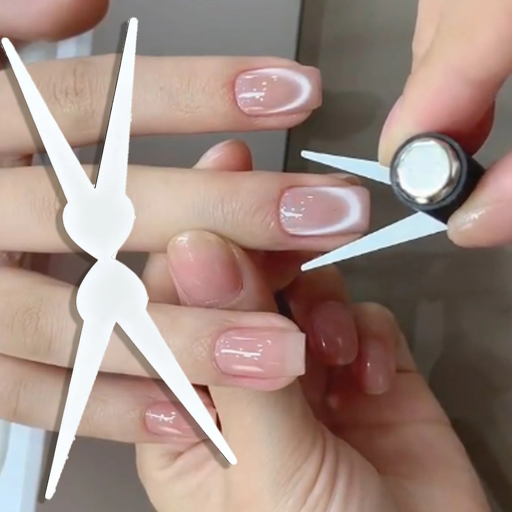 3D Double Headed Nails French  - Nail Gel Polish Set recension och pris