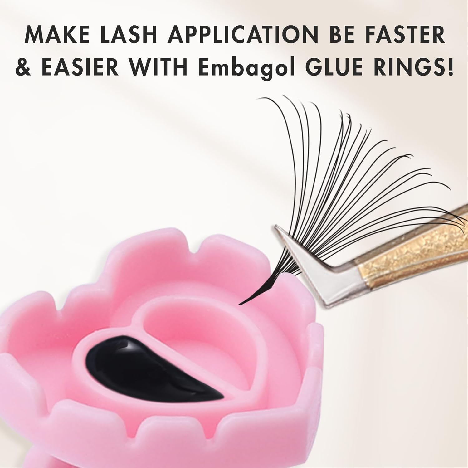 100 PCS Glue Rings for Eyelash - Nail Art Love recension och pris