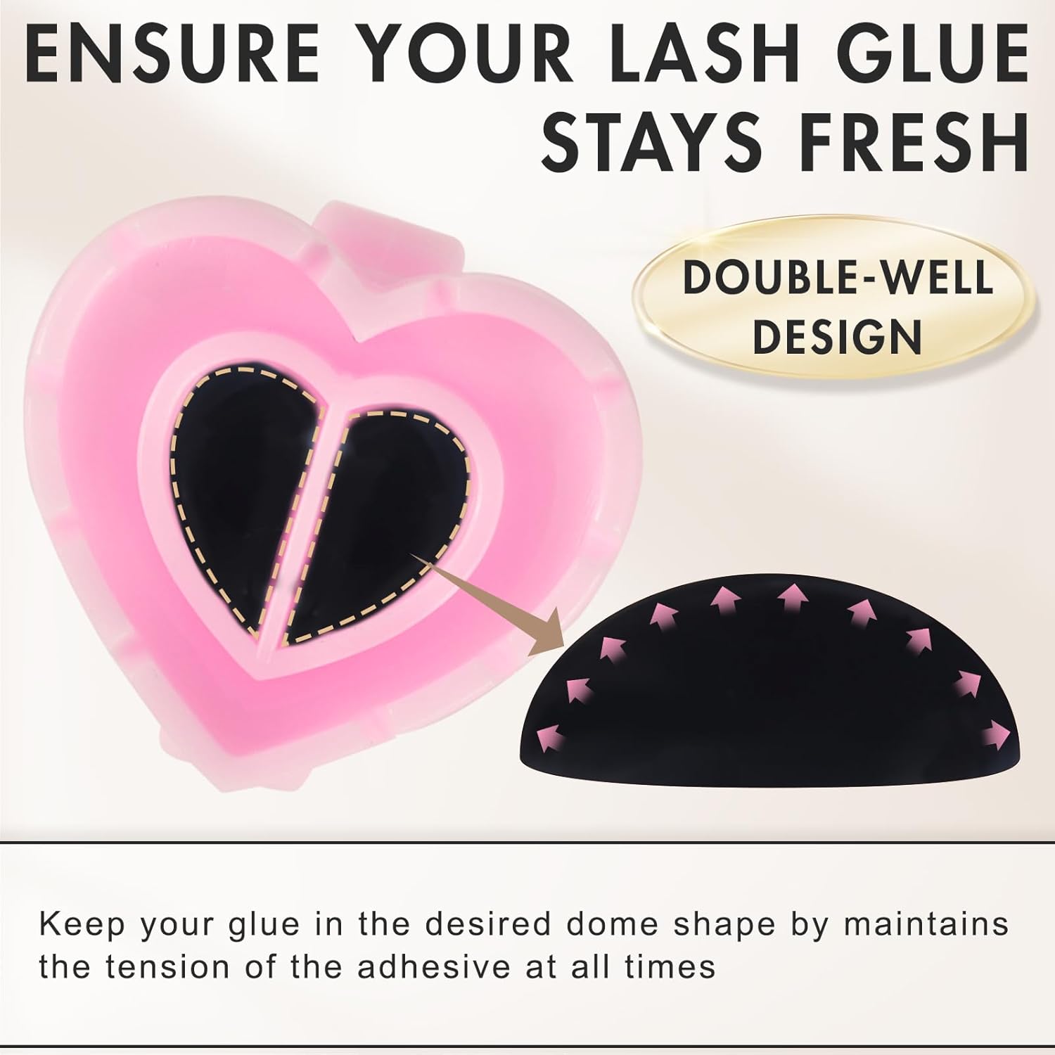 100 PCS Glue Rings for Eyelash - Nail Art Love recension och pris