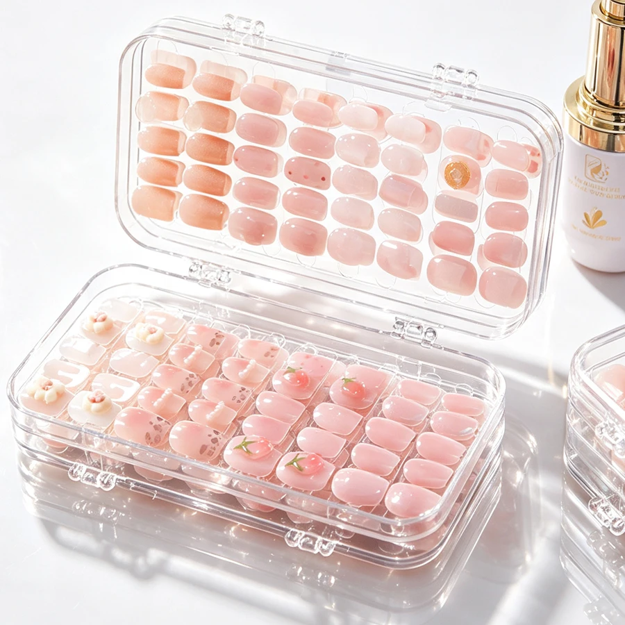 Clear Foldable Press On Nail S - Nail Art Quotes recension och pris