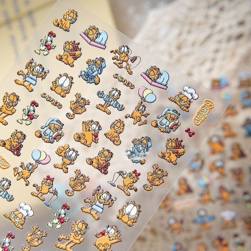 New Garfield Nail Art Stickers - Nail Art Quotes recension och pris