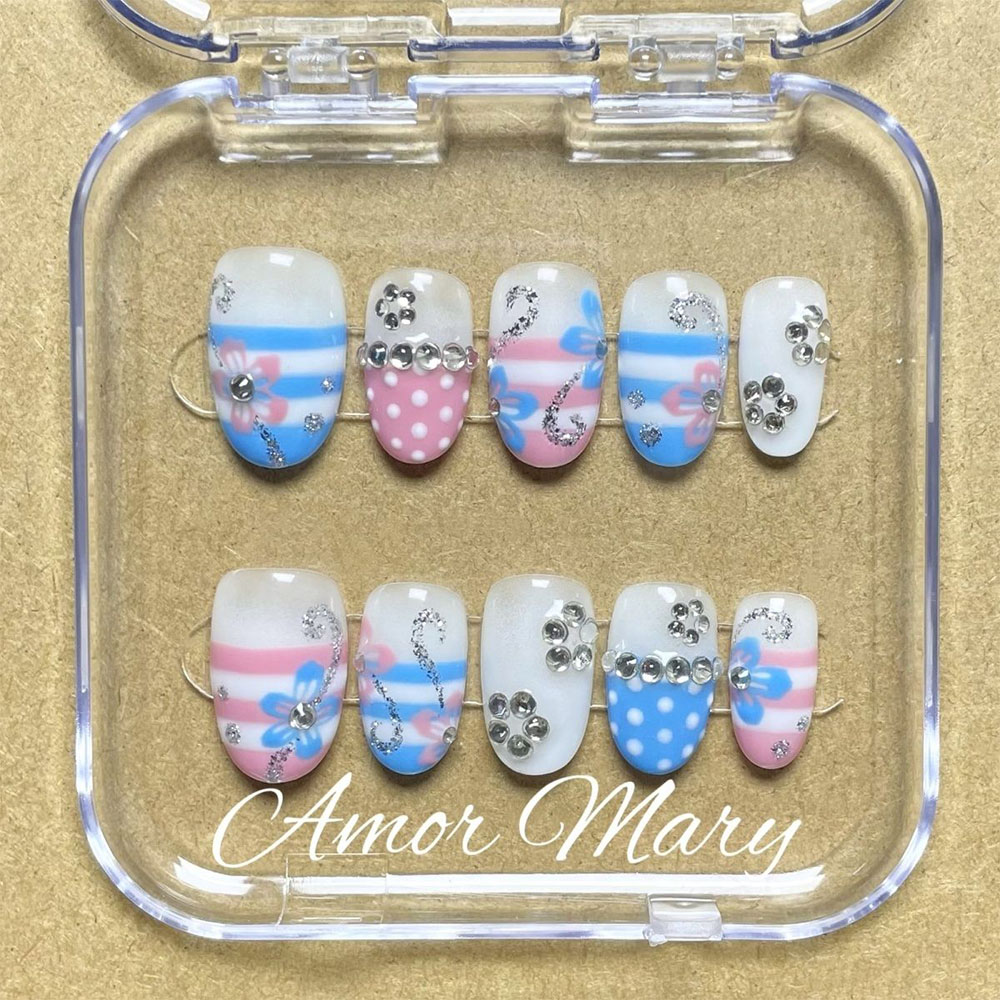 Summer Fresh 3D Flower Diamond - Nail Art Love recension och pris