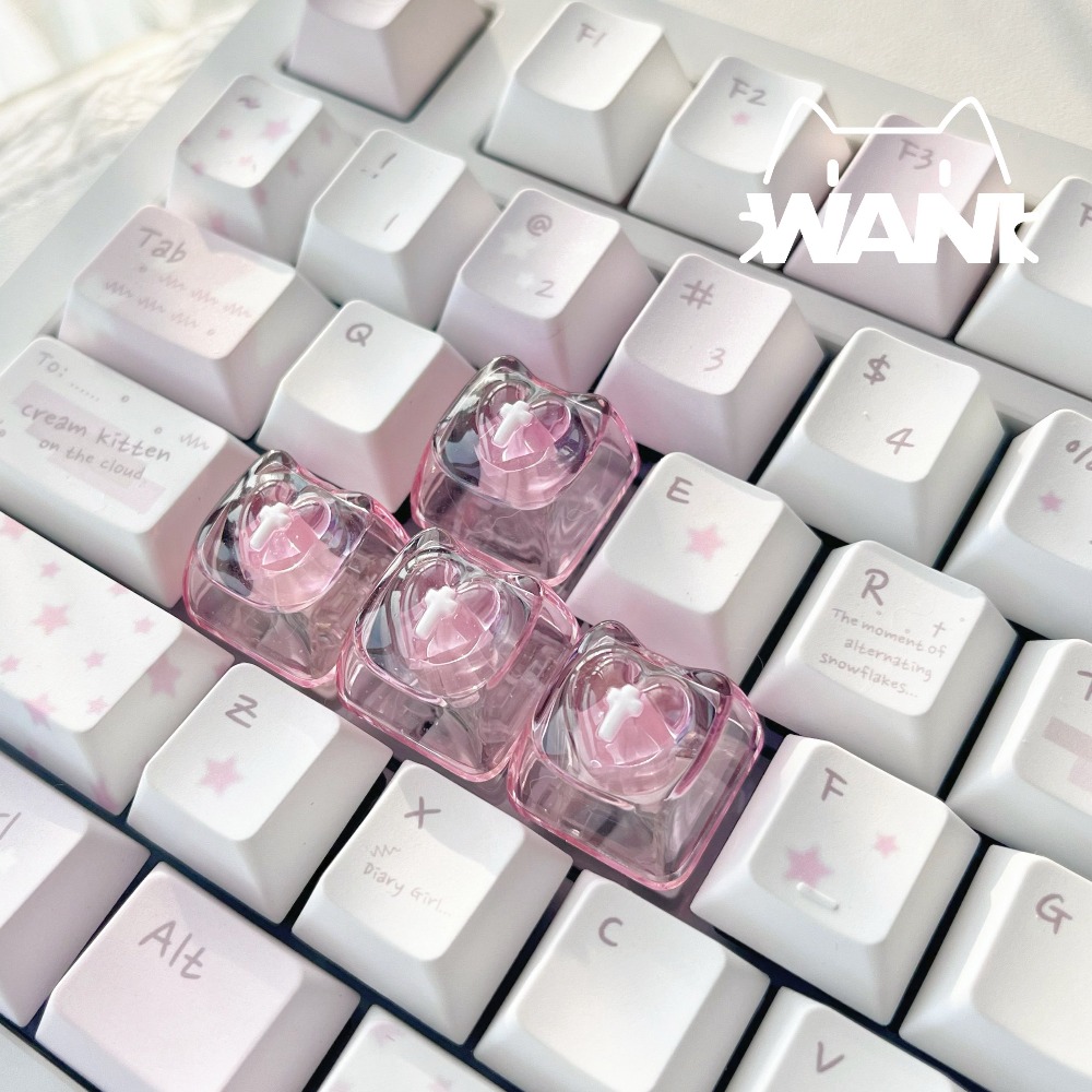 Love Cute Keycaps Transparent  - Nail Art Love recension och pris
